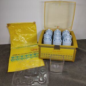 Vtg Lady Schick Maxi Curler Beautifying Mist Steam Hair Rollers 17 Curlers #74